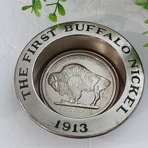 Avon  The first Buffalo Nickel 1913 Soap Dish Cigarette Cigar Ashtray and‎ soaps